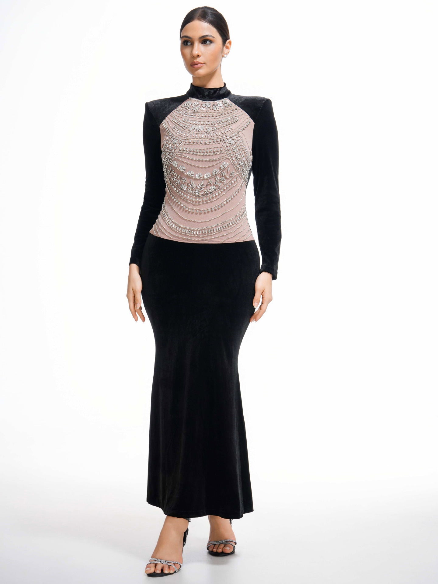 Bella Black Diamond Dress Black / M