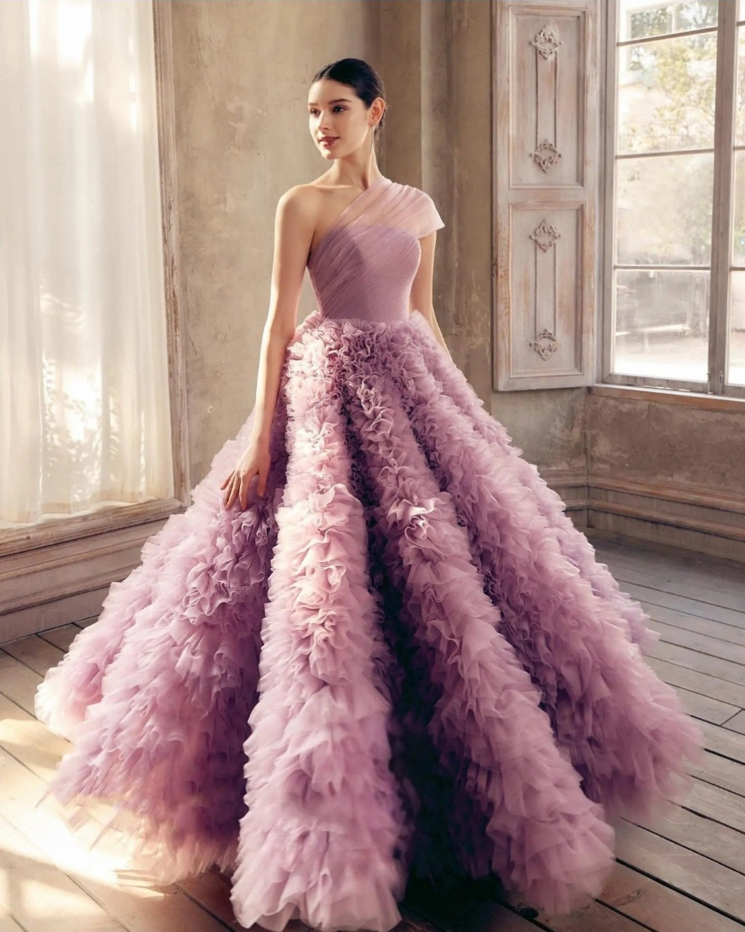 Harper Pink Strapless Evening Dress