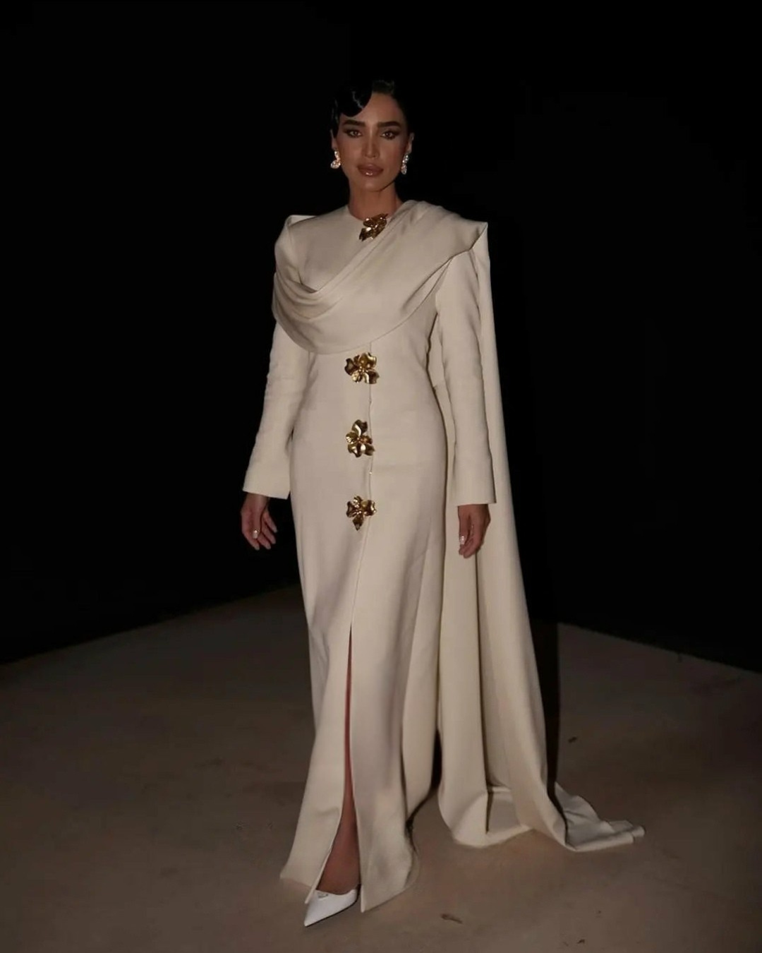 White Mermaid Evening Dress