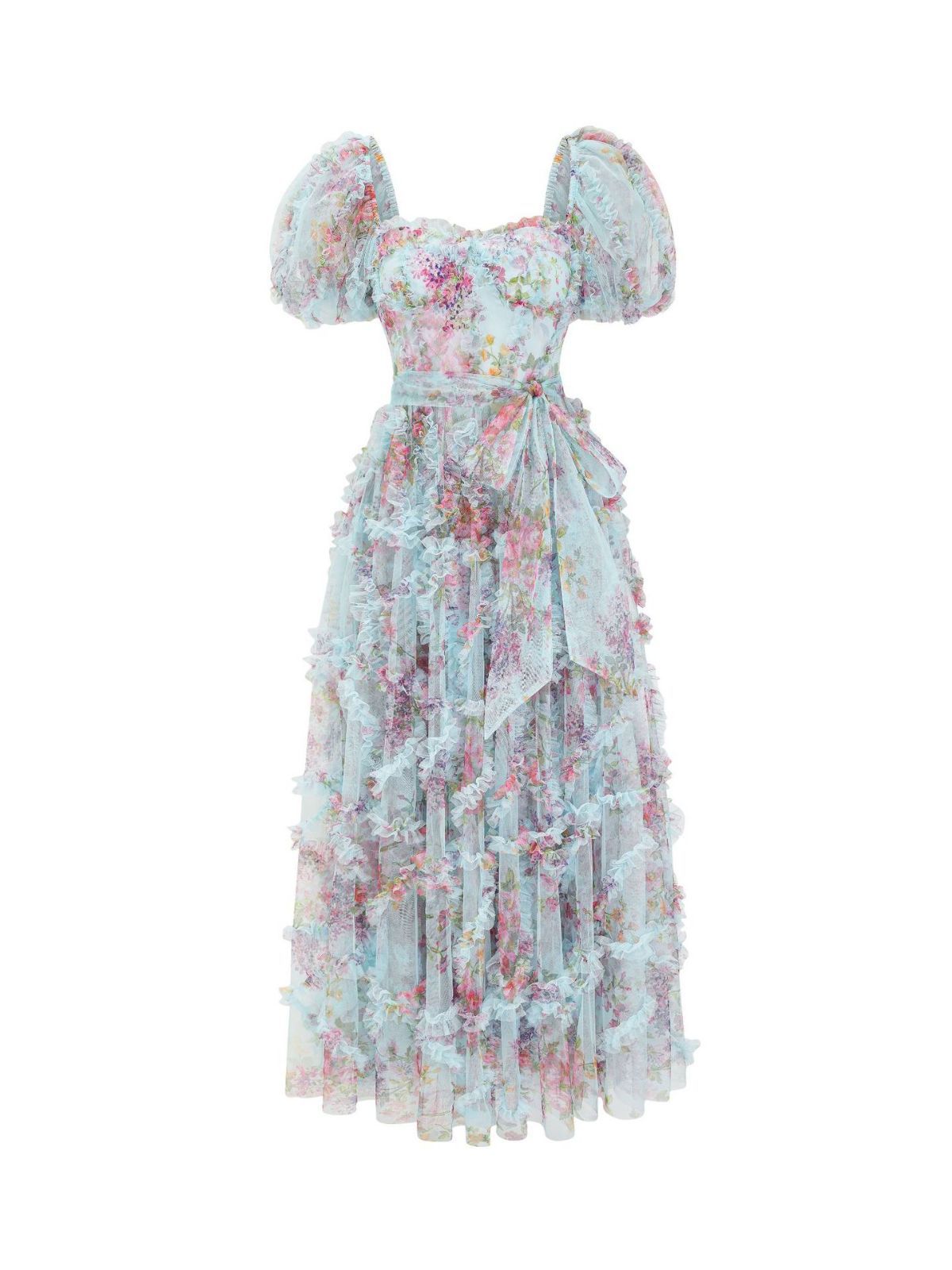 Sweetie Bubble Sleeve Long Fairy Dress