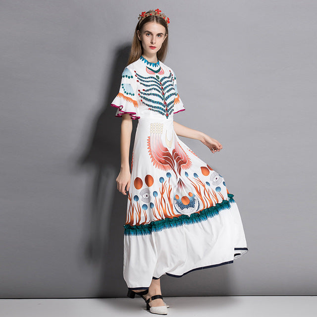 Alicia Runway Maxi Long Dress Multi / M