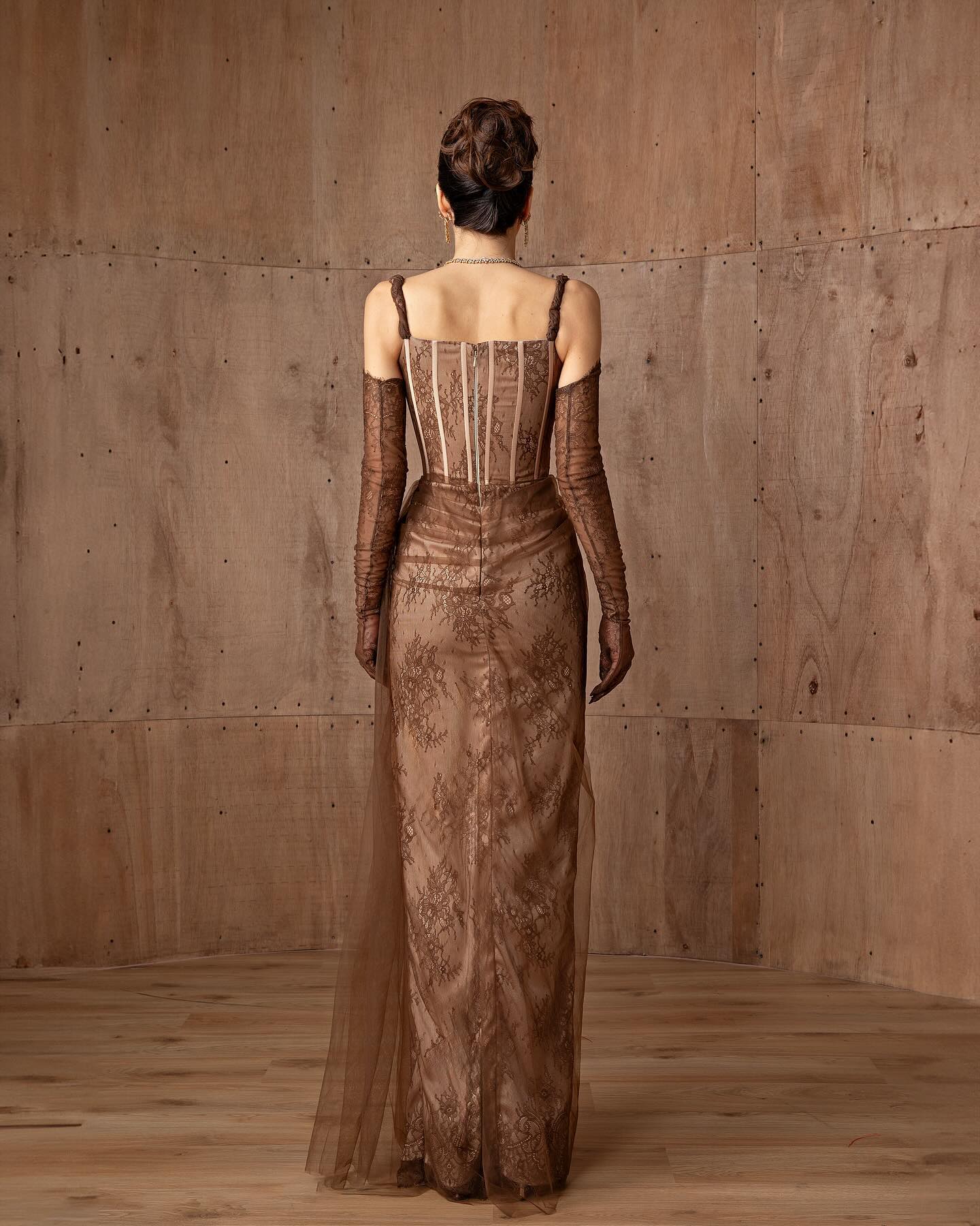 Bobbie Brown Strap Dubai Evening Dress