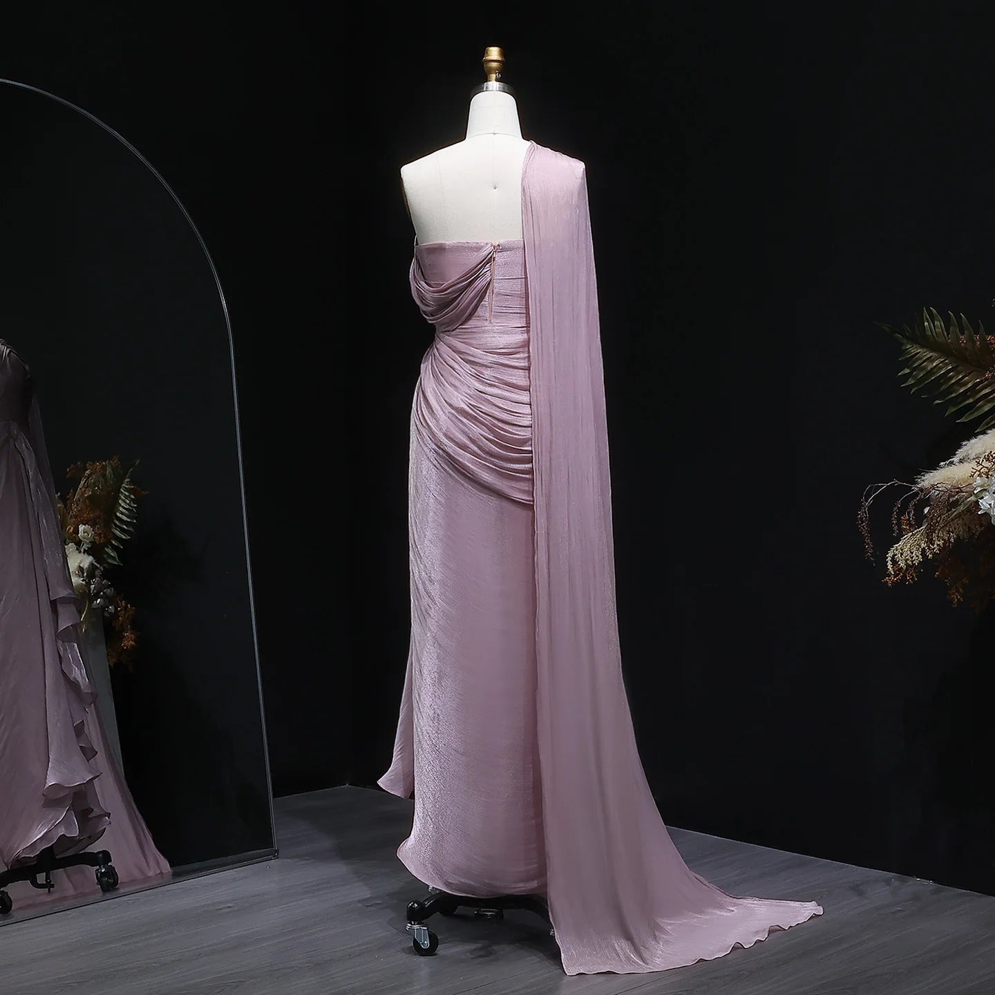 Hazel Lilac One-Should Dubai Evening Dress