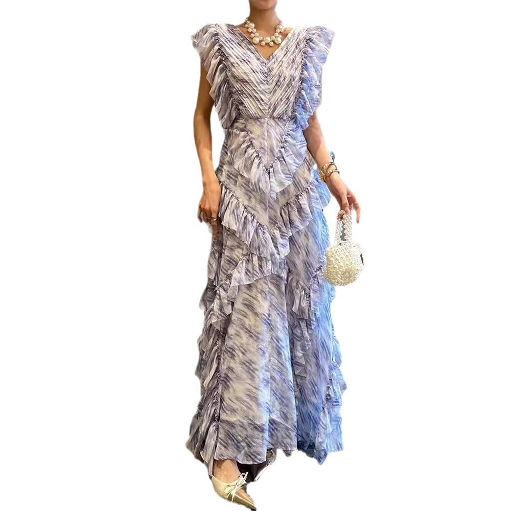 Alice V-Neck Butterfly Sleeve Dress