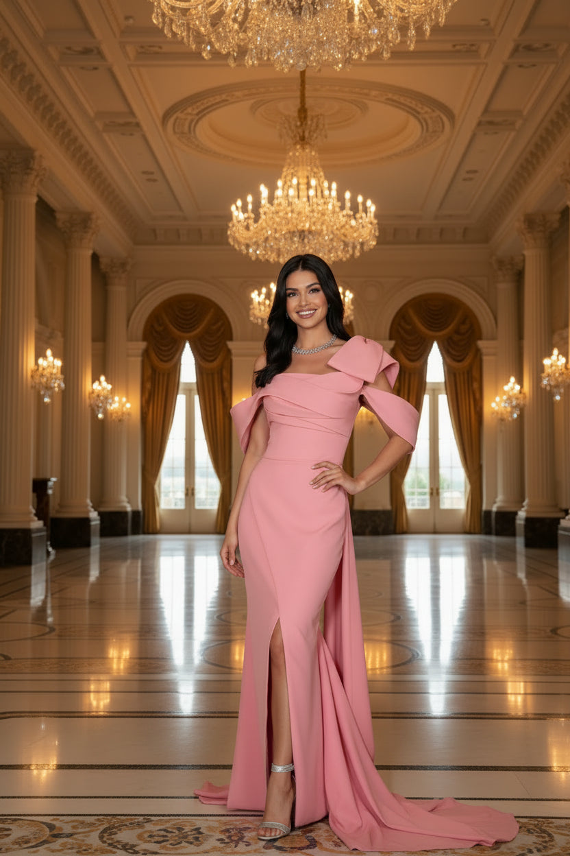 off shoulder dress dubai Dark Green Ruched Off The Shoulder Mermaid Prom Dresses Dubai Side Split Evening