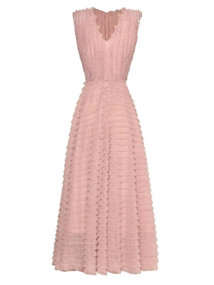 Mali Mesh Long Dress