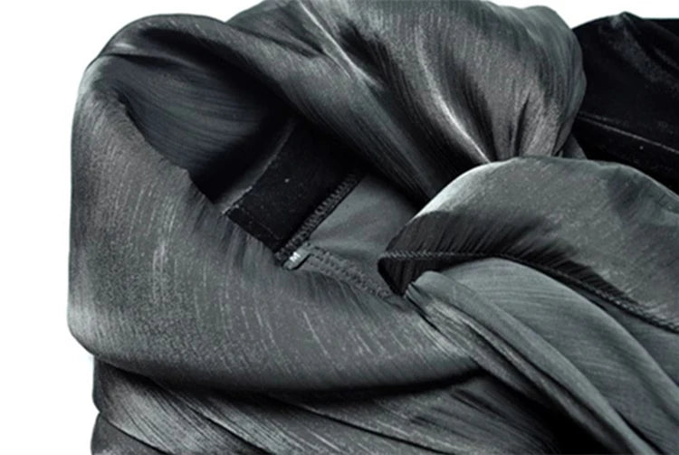 Mason Ruffle Splicing Slim Fit Dress with Bow scarf