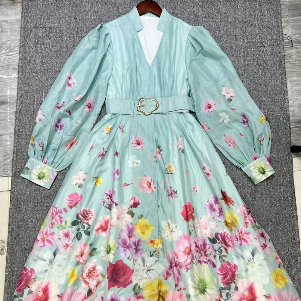 Hafsa Print Midi Dress