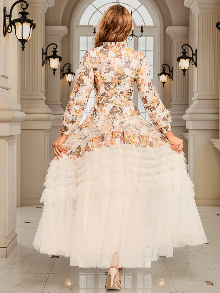 Marie French Palace Style Princess Sleeve Dress