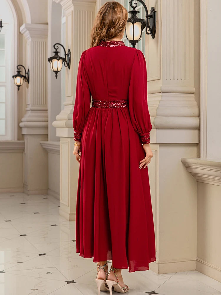 Pauline Embroidered Bead sequin Dress