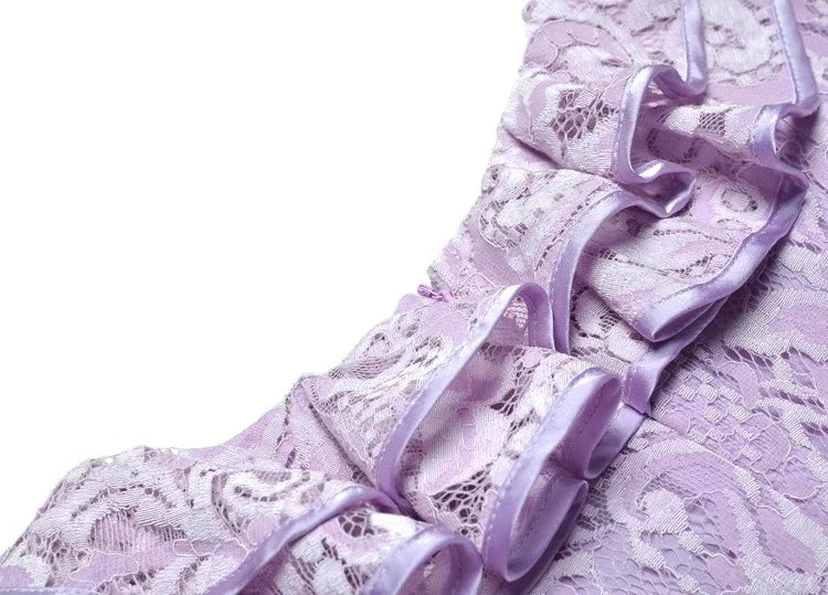 Cassia Ruffle Flare Long Sleeve Dress