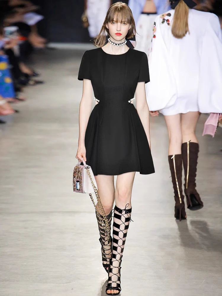 Logan Elegant Mini Dress Black / M Logan Elegant Mini Dress Black / M