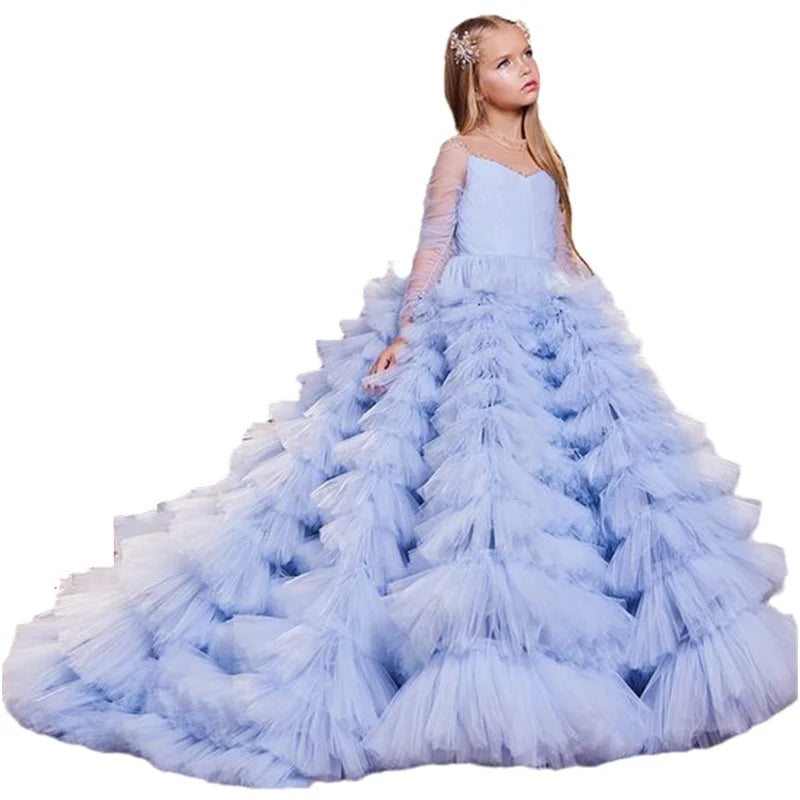 Leila Girl Evening Dress Tulle Princess Long Dress