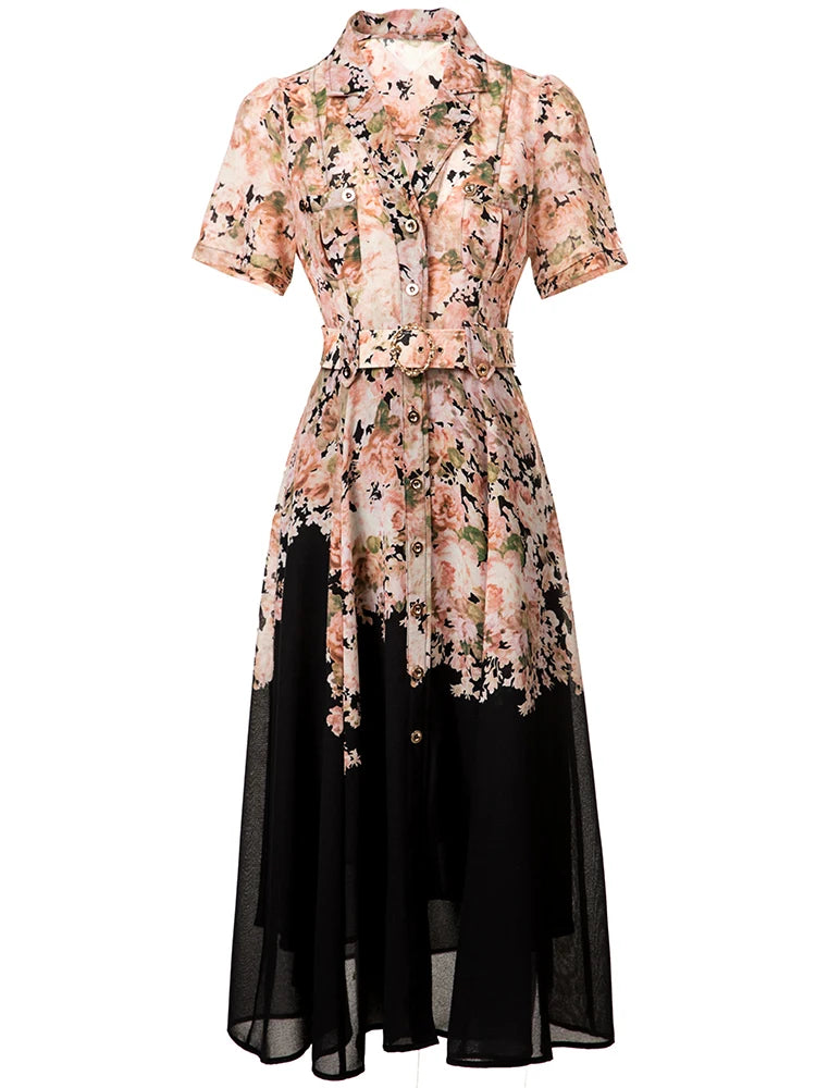 Thara Vintage Single Breasted Dress