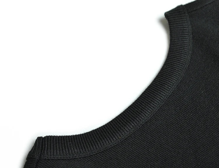 Keely O Neck Long Sleeve High Elastic Knitting Slim A-LINE Long Dress