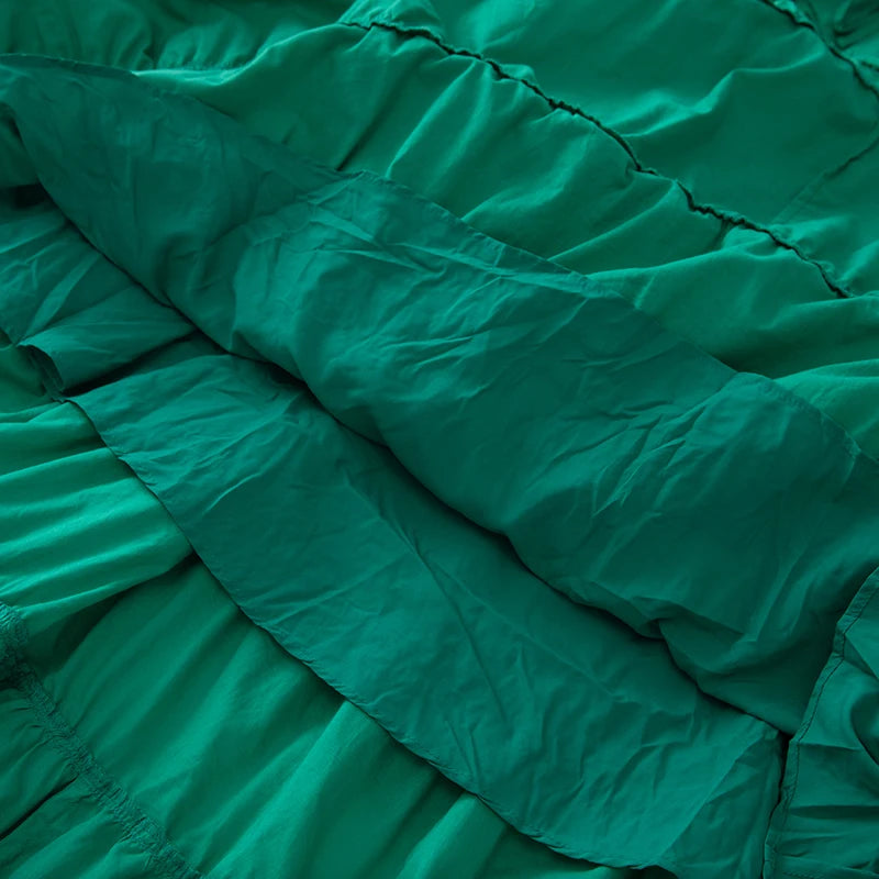 Carmen Slash Neck Short Sleeve Flounced Edge Hollow Out High Street Lace-UP Dress