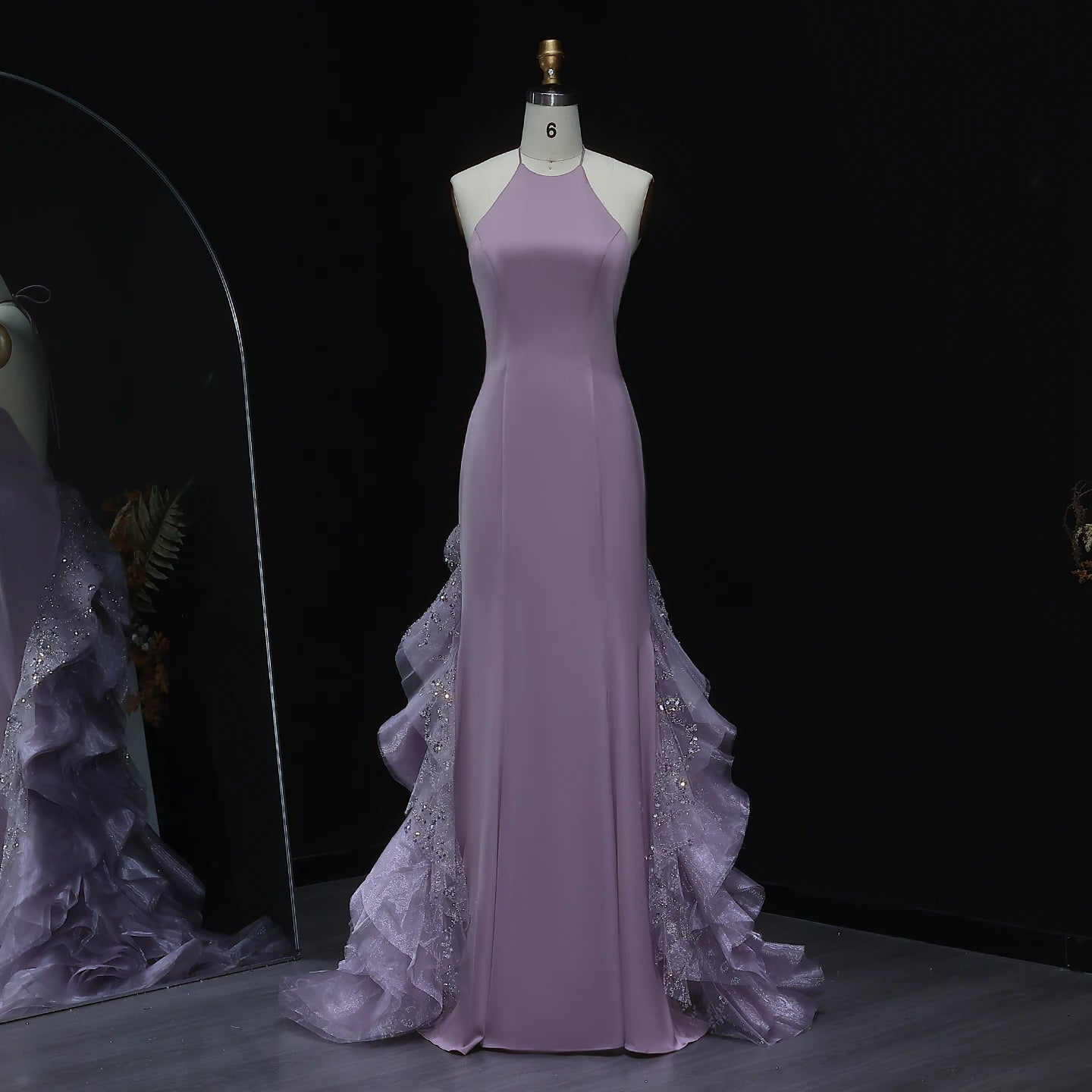 Backless Mermaid Evening Dress