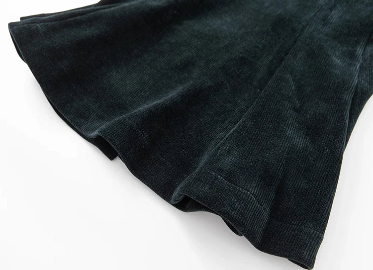 Makenzie Double Breasted Jacket + Mermaid Skirt Office Lady 2-Piece Velvet Set