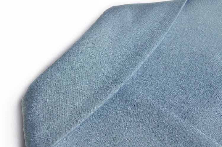 Saige Turn-down Collar Short Sleeve Single Breasted Lace-up Dress