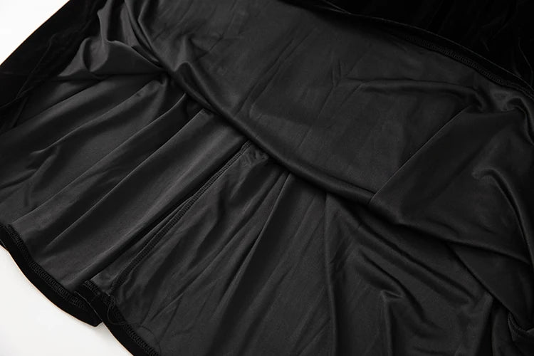 Fallon Sleeve Chain Vintage Party Velvet Dress