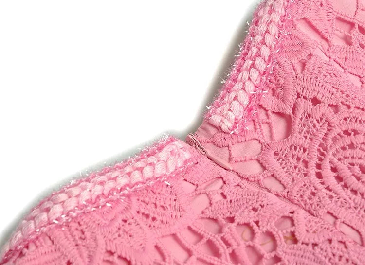 Ira Crystal Button Office Lady Dress