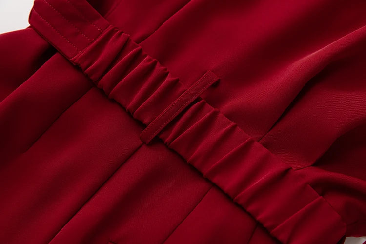 Elsie Red High Street Jumpsuit