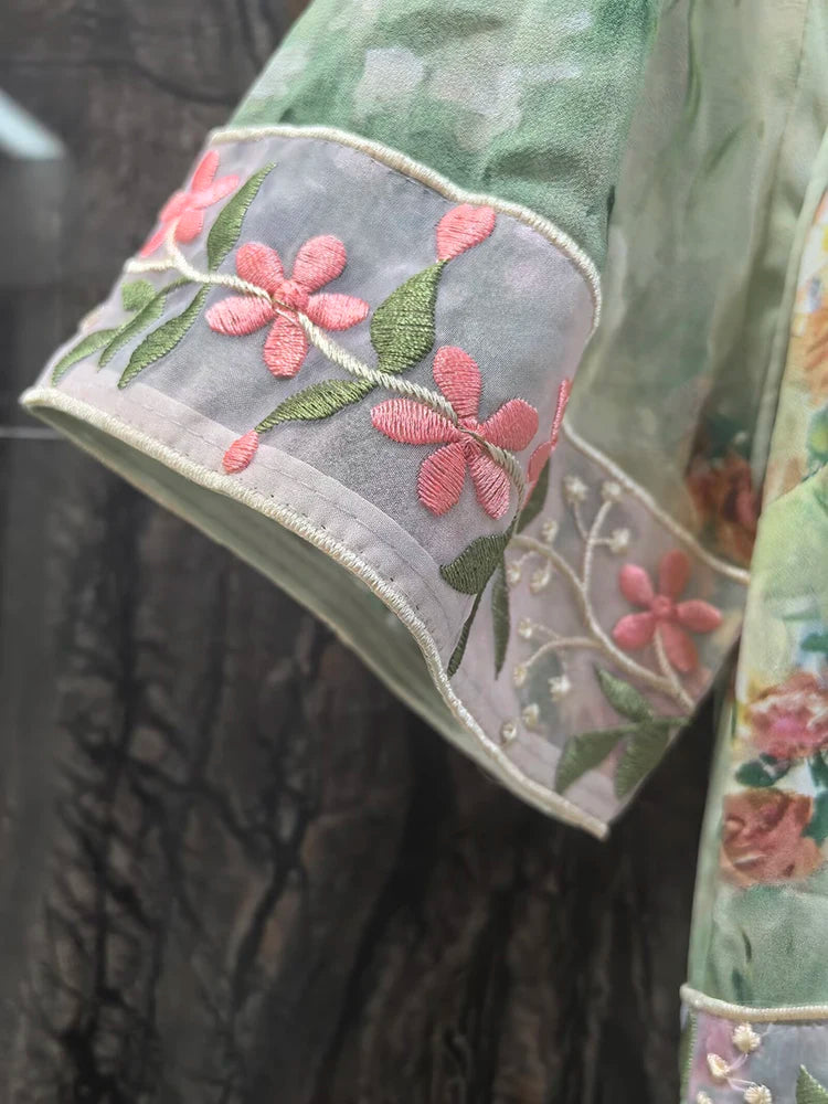 Yahra Chinese Style Floral Dress