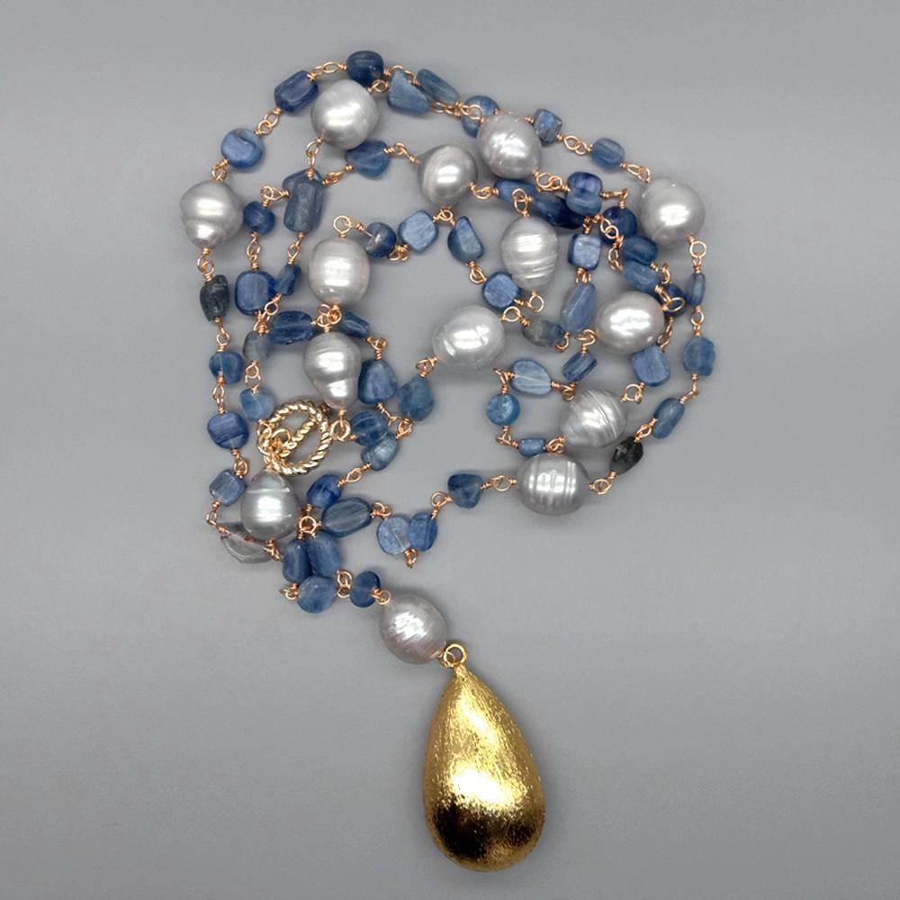 الكيانيت قلادة لؤلؤ المياه العذبة