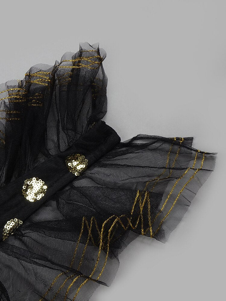 Nikki Backless Black Evening Dress