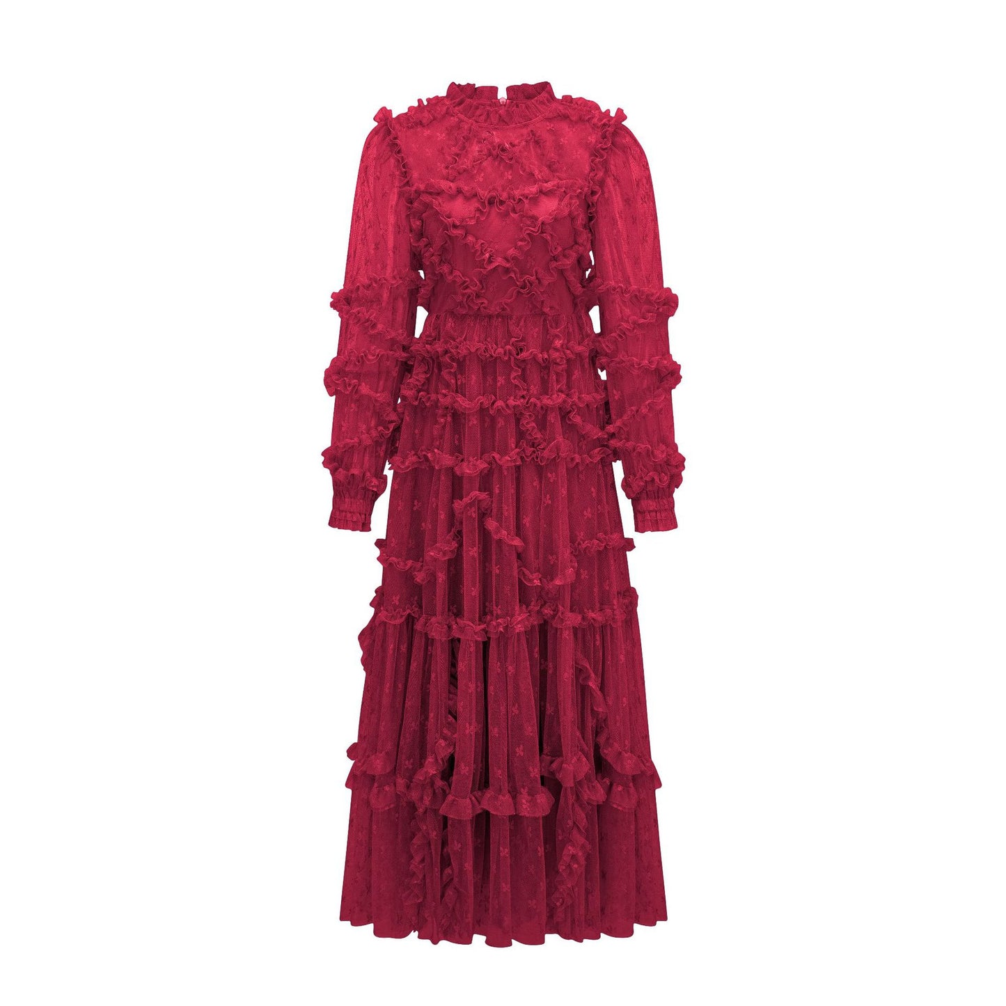 Ruby Embroidered Lace Trim Dress