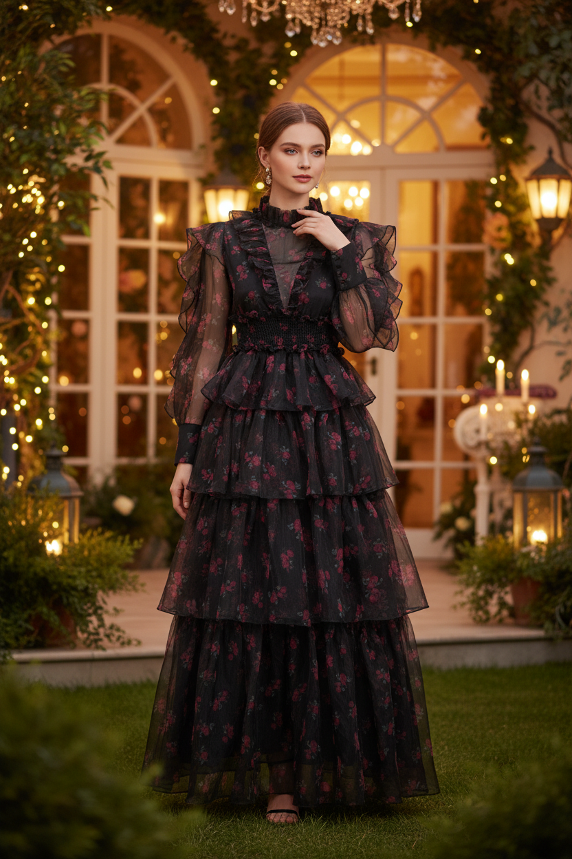 Odette  Cake Layered Dress