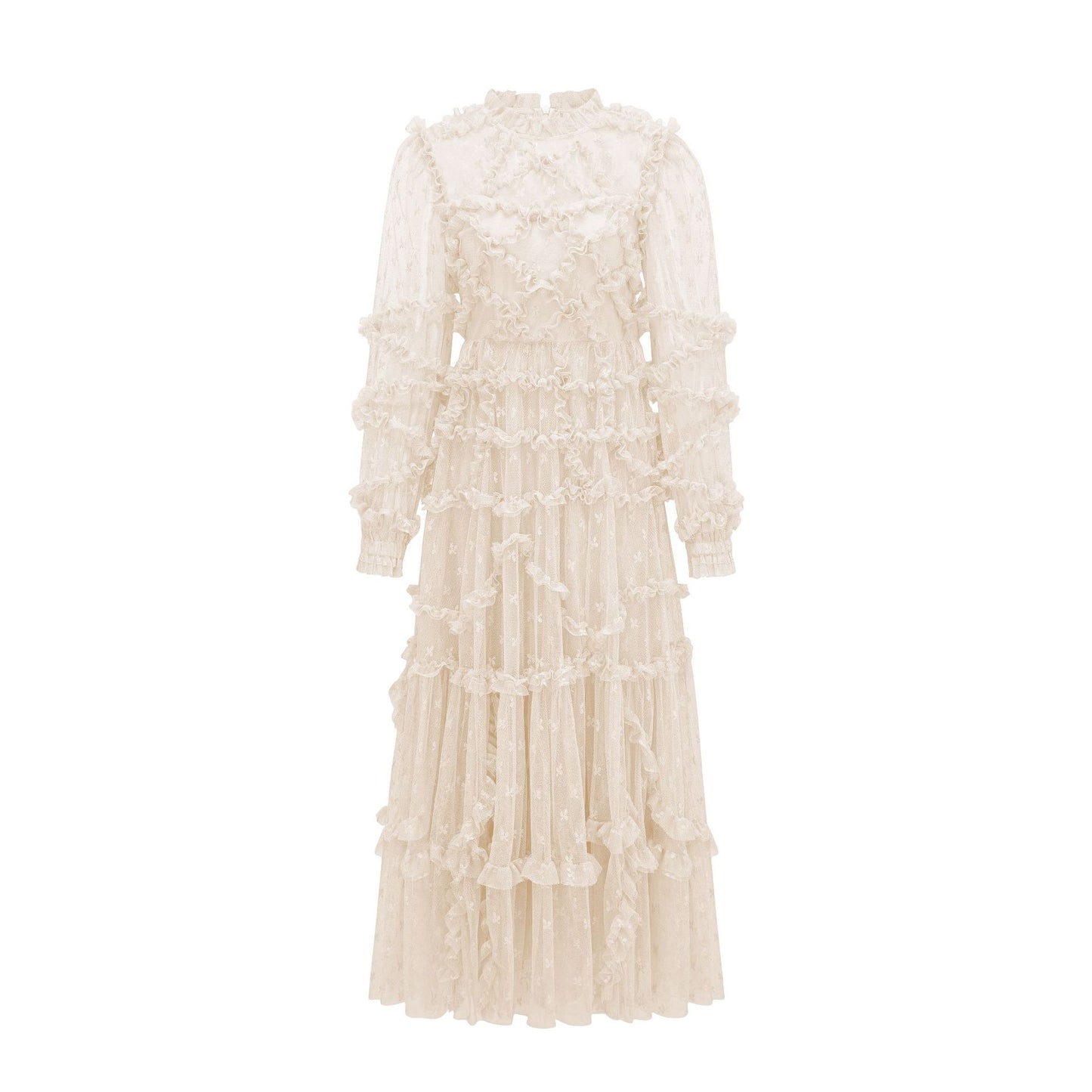 Ruby Embroidered Lace Trim Dress
