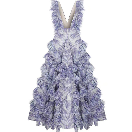 Alice V-Neck Butterfly Sleeve Dress