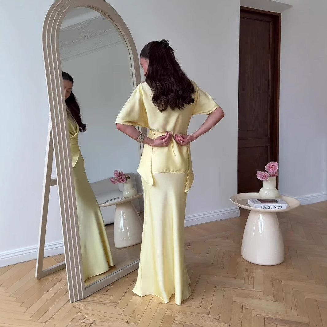 Shuvee Sleeve Long Dress Set Women's Dress