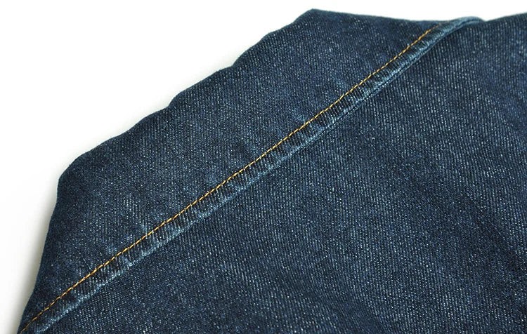 Brianna  Spliced Gradient High Waist Denim Dress