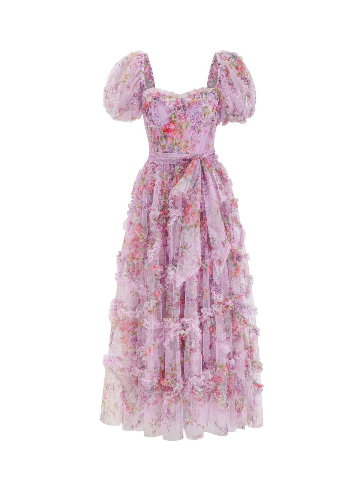 Sweetie Bubble Sleeve Long Fairy Dress