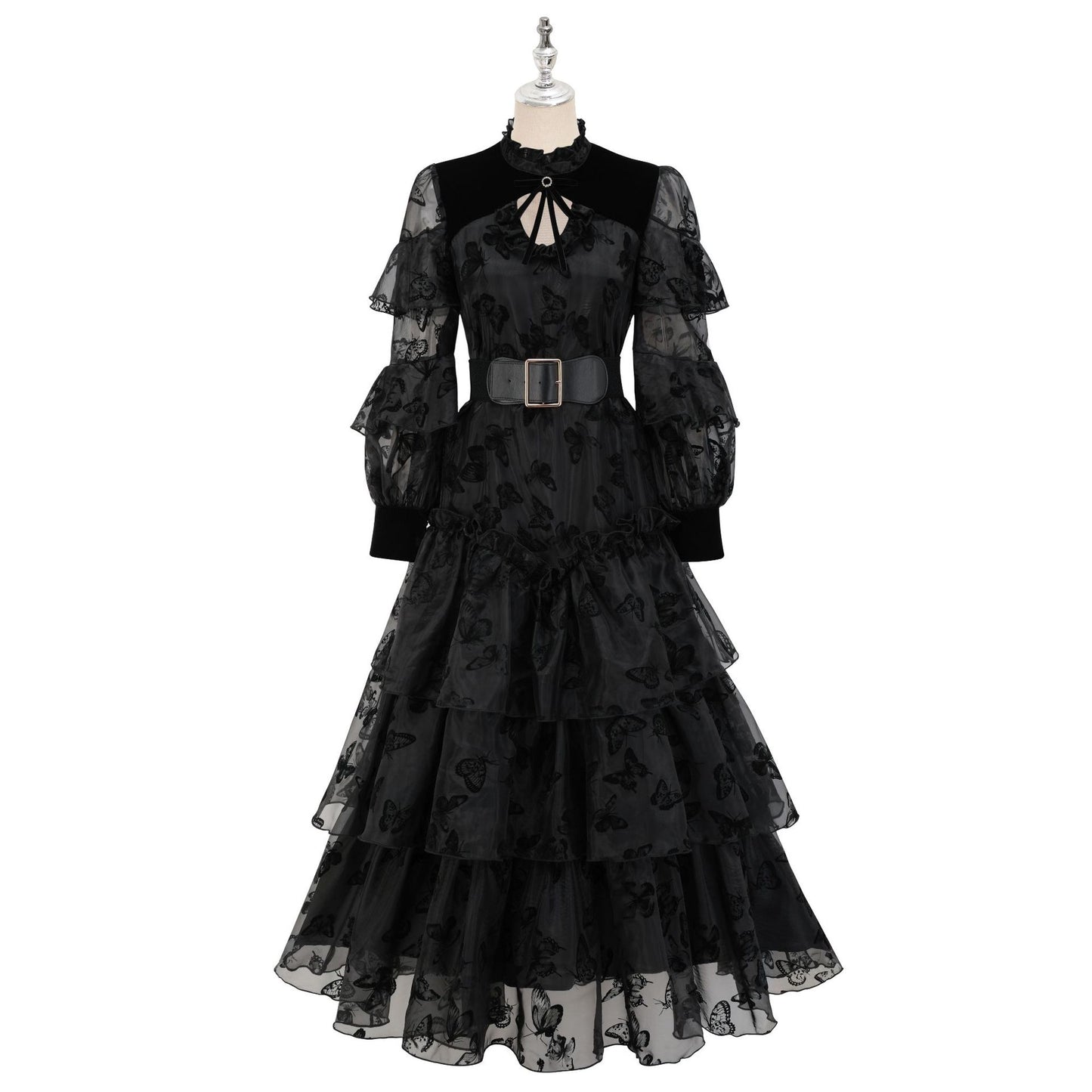 Mila Tiered Silhouette Organza Dress