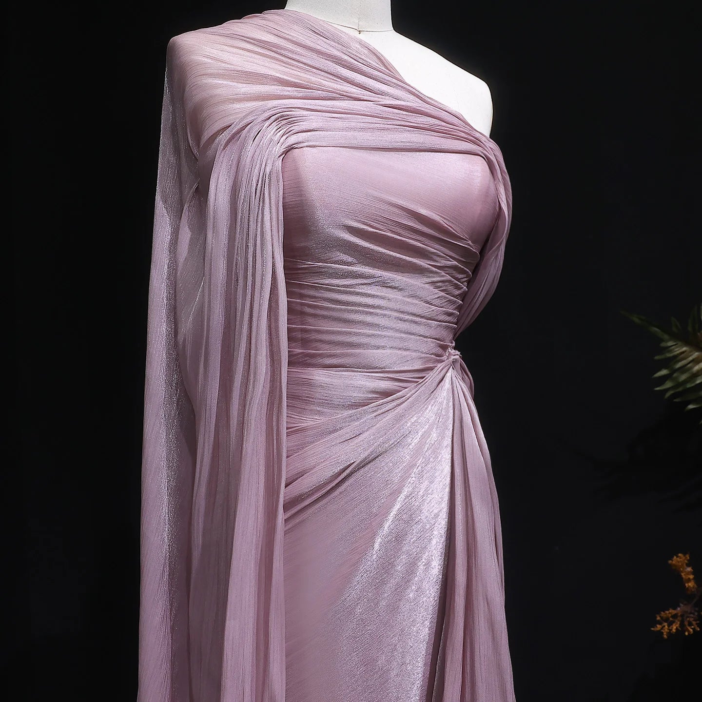 Hazel Lilac One-Should Dubai Evening Dress