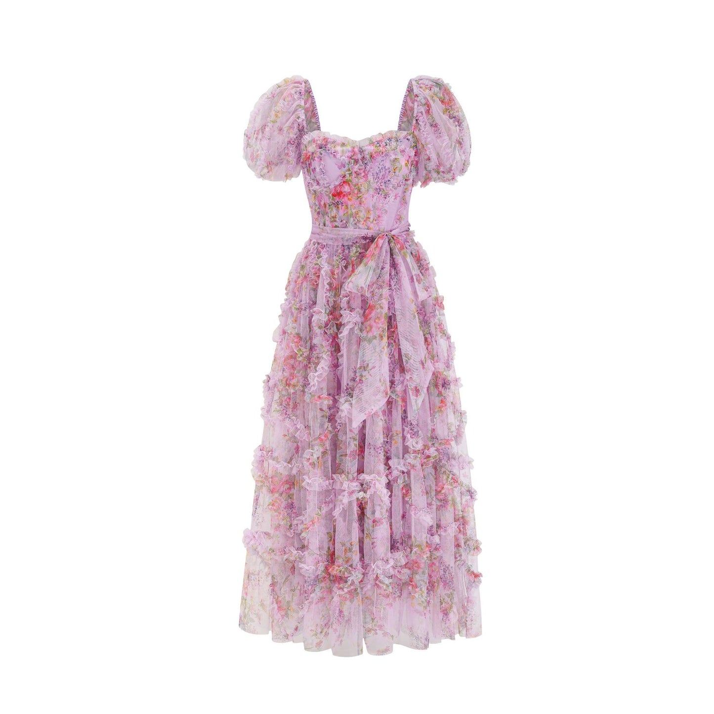 Sweetie Bubble Sleeve Long Fairy Dress