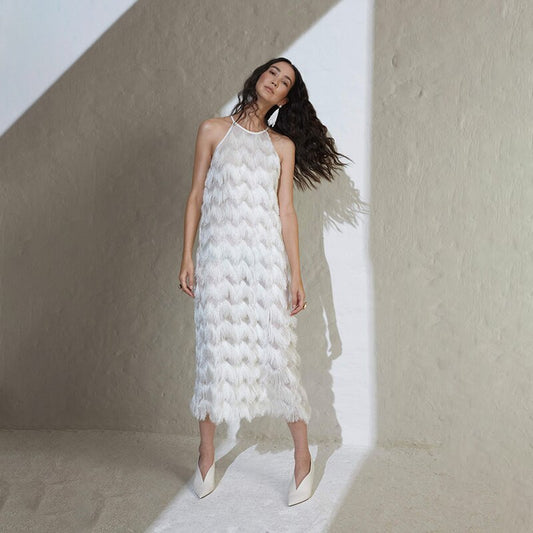 Eloise Sleevless Fringe Dress