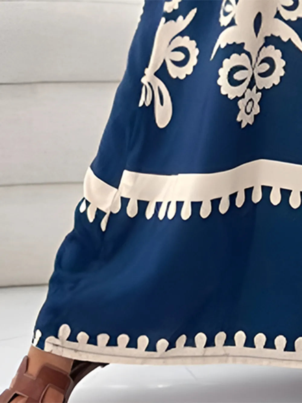 Charissa Printed Spaghetti Strap Sleeveless Maxi Dress