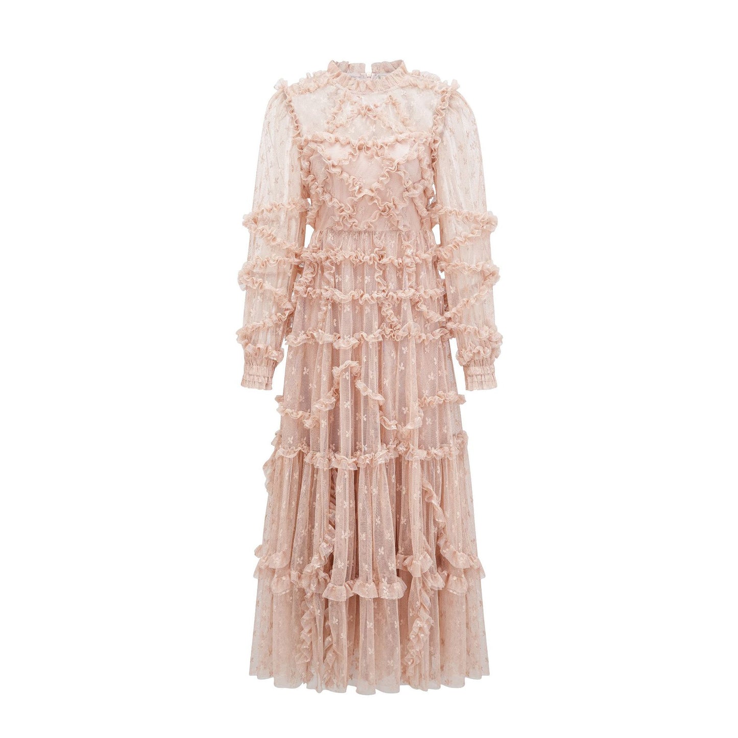 Ruby Embroidered Lace Trim Dress