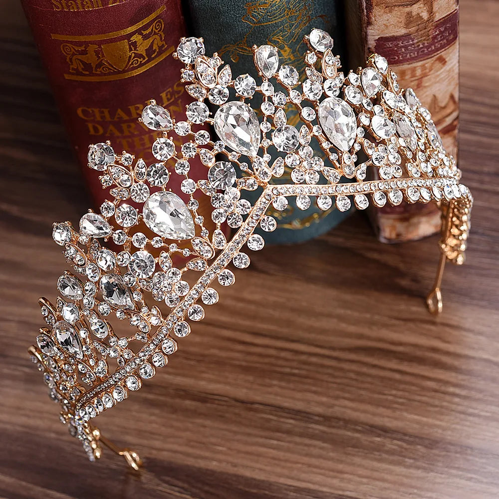 Red Rhinestone Tiara