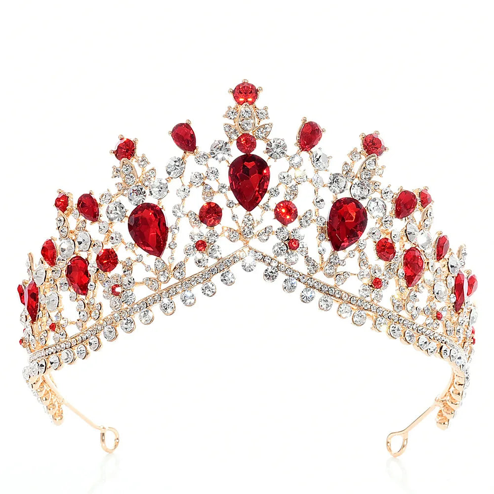 Red Rhinestone Tiara