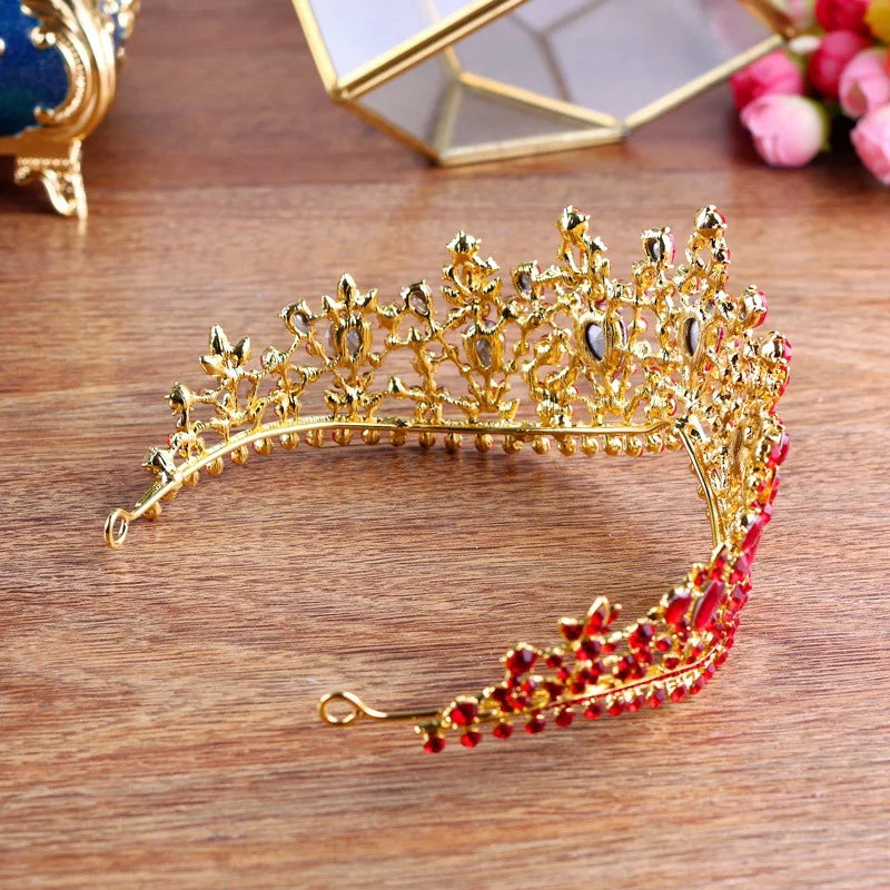 Red Rhinestone Tiara