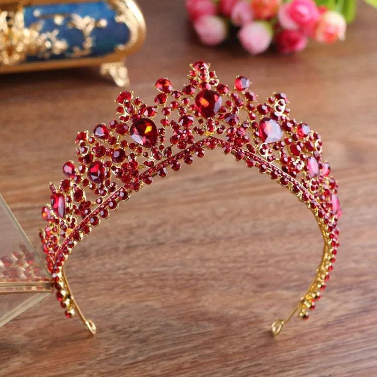 Red Rhinestone Tiara