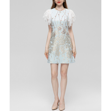 Load image into Gallery viewer, Erina O-Neck Lace Butterfly Sleeve Luxury Erina Mini Dress