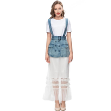 Load image into Gallery viewer, Everleigh O-Neck Short Sleeve And Spaghetti Strap Cowboy skirt 2 Pieces Set