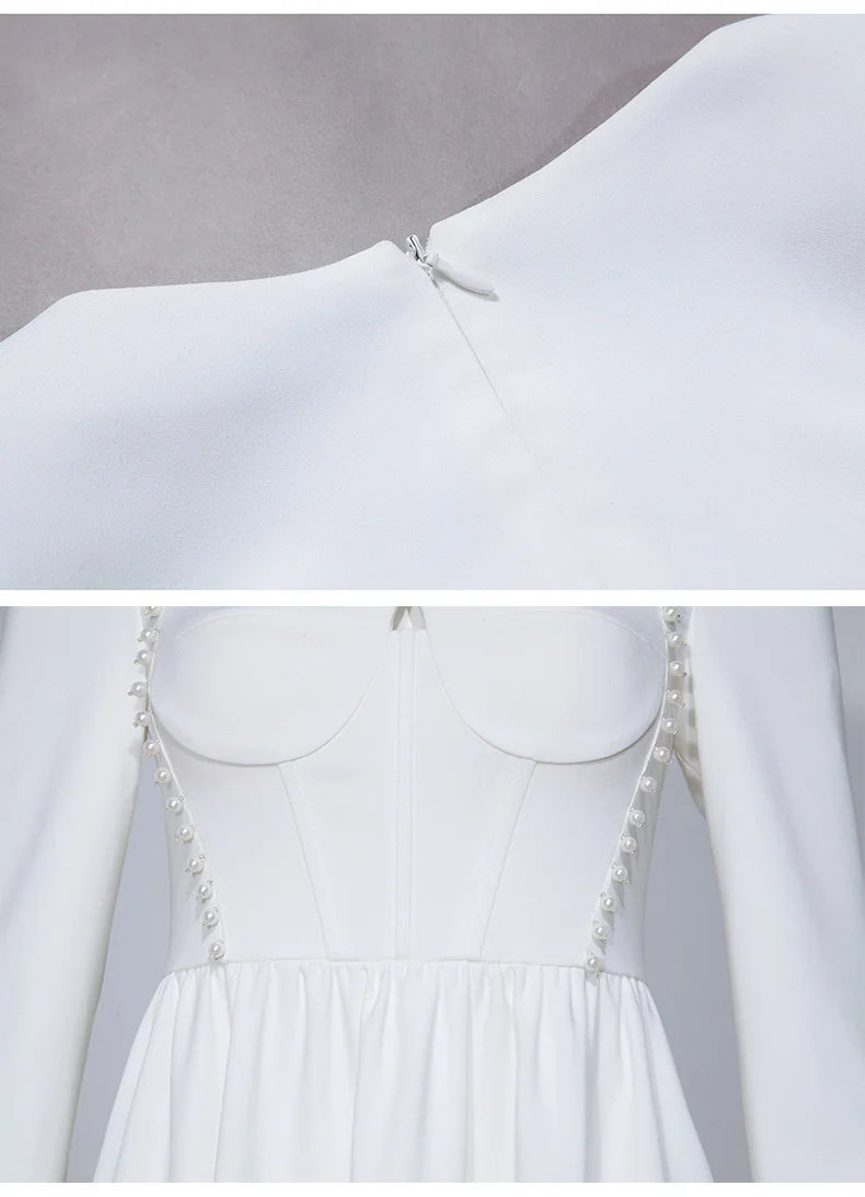 Parker Sleeve A-line Long Sleeve Slim Elegant Dress