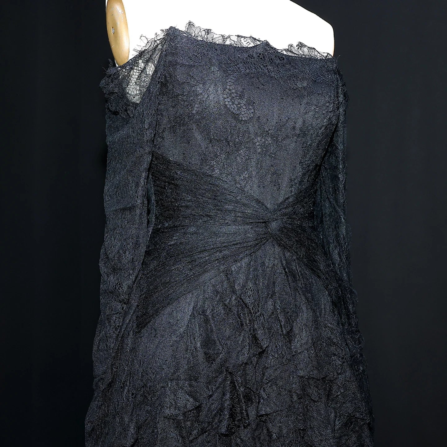 Vela Lace Off Shoulder Evening Dress